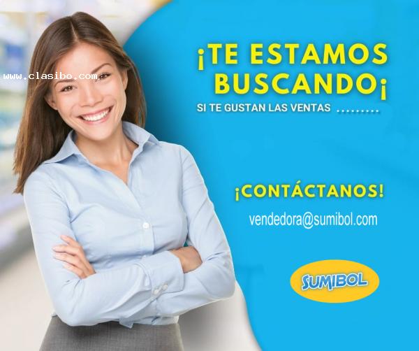 Buscamos vendedora  de insumos de limpieza - ciudad de La Paz