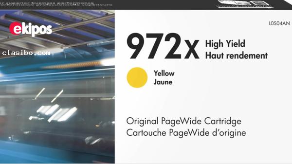 HP 972X High Yield Yellow Original PageWide Cartridge, L0S04AN 