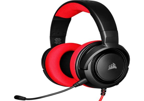 uriculares para juegos estéreo HS35, rojo